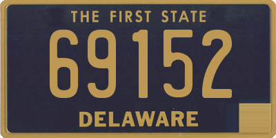 DE license plate 69152