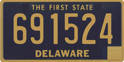 DE license plate 691524