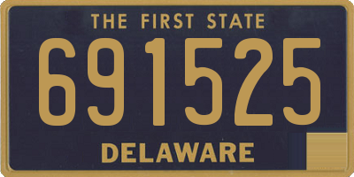 DE license plate 691525