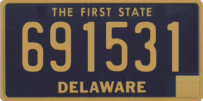 DE license plate 691531
