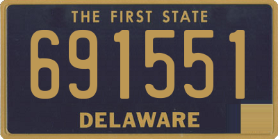 DE license plate 691551