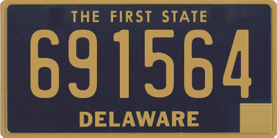 DE license plate 691564