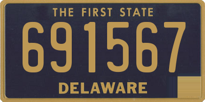 DE license plate 691567