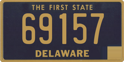 DE license plate 69157