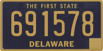 DE license plate 691578