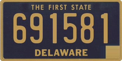 DE license plate 691581