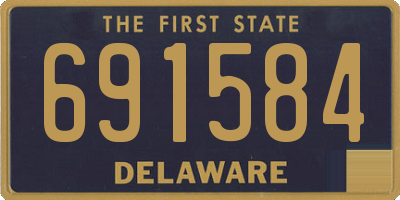 DE license plate 691584