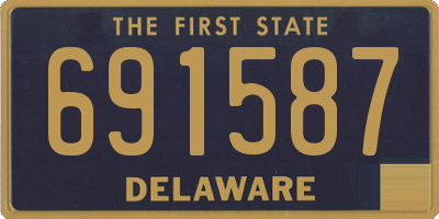 DE license plate 691587