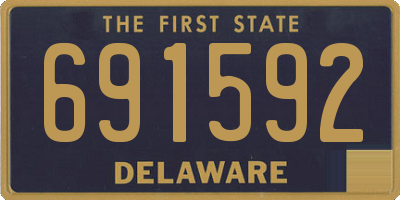 DE license plate 691592