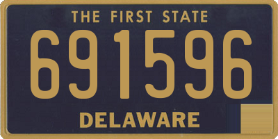 DE license plate 691596