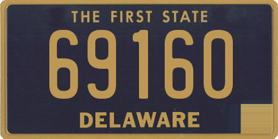 DE license plate 69160