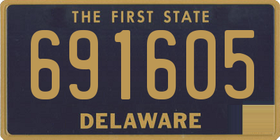 DE license plate 691605