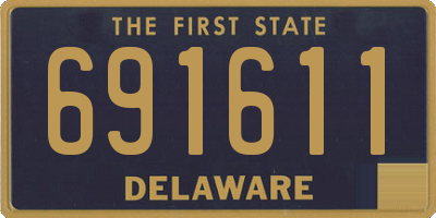 DE license plate 691611