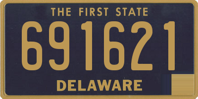 DE license plate 691621