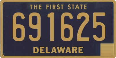 DE license plate 691625