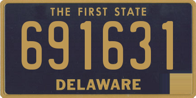 DE license plate 691631