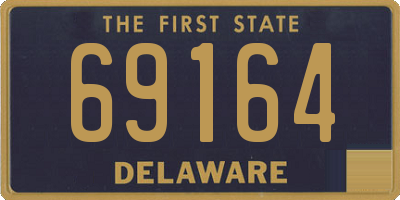 DE license plate 69164