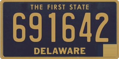 DE license plate 691642
