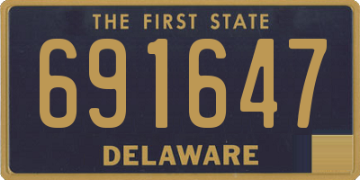 DE license plate 691647