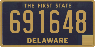 DE license plate 691648