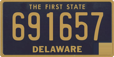 DE license plate 691657
