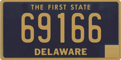DE license plate 69166