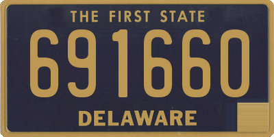 DE license plate 691660
