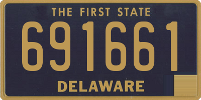 DE license plate 691661