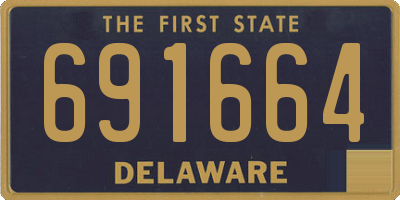 DE license plate 691664