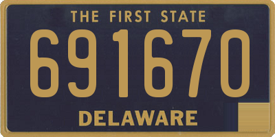DE license plate 691670
