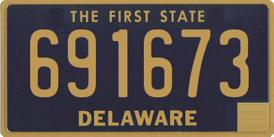 DE license plate 691673