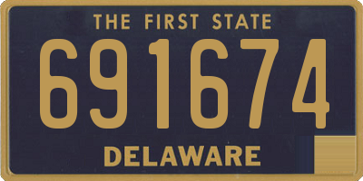 DE license plate 691674