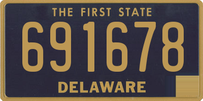 DE license plate 691678