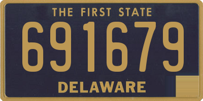 DE license plate 691679