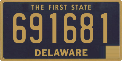 DE license plate 691681