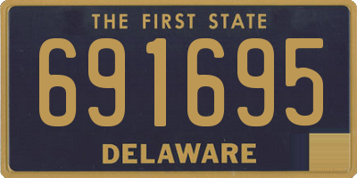 DE license plate 691695