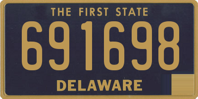 DE license plate 691698