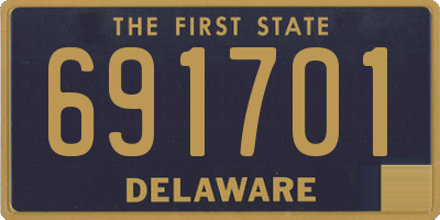DE license plate 691701
