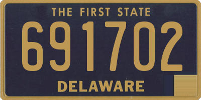 DE license plate 691702