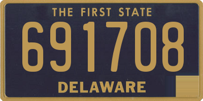 DE license plate 691708
