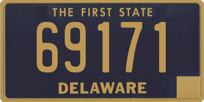 DE license plate 69171