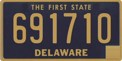 DE license plate 691710
