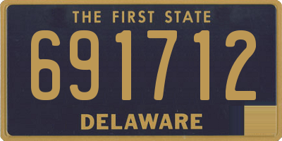 DE license plate 691712