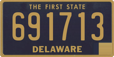 DE license plate 691713