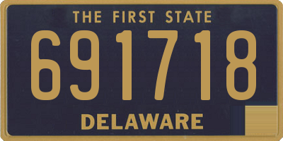DE license plate 691718