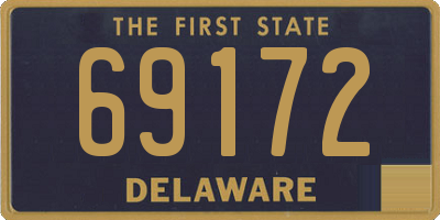 DE license plate 69172