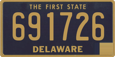 DE license plate 691726