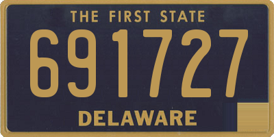 DE license plate 691727