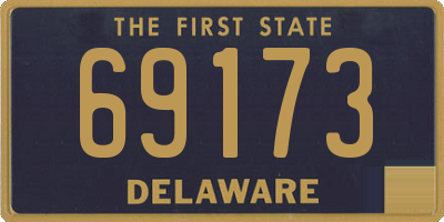 DE license plate 69173