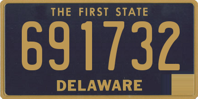 DE license plate 691732